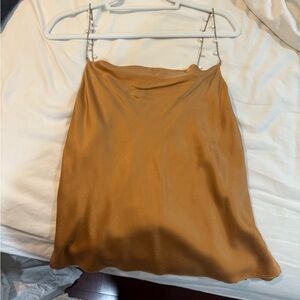 NYC Satin Gold Cami Top